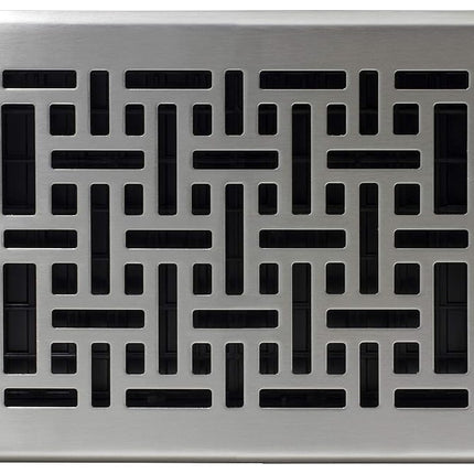 Decor Grates AJL610W-NKL Floor Register, Brushed Nickel Finish, 6x10