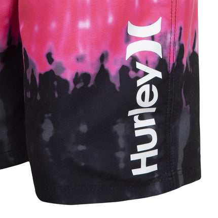 Hurley Boys' Board Shorts, Black Tie Dye, 3T