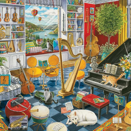 Ravensburger The Music Room 500 Piece Jigsaw Puzzle for Adults - 12000022 - Handcrafted Tooling, Made in Germany, Every Piece Fits Together Perfectly