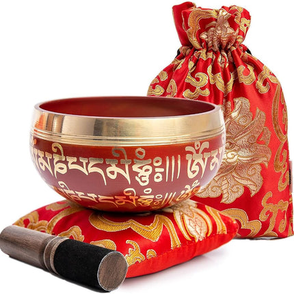 Tibetan Singing Bowl Set - Easy To Play for Beginn