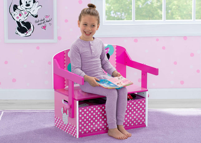 Delta Children Kids Activity Bench, Disney Minnie Mouse