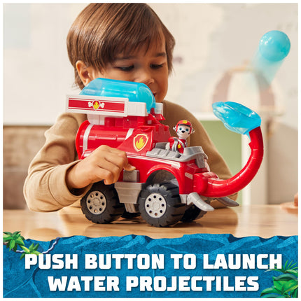Paw Patrol Jungle Pups, Marshall Elefante Camión de Bomberos con Lanzador de Proyectiles, Camión de Juguete con Figura de Acción, Juguetes para Niños y Niñas de 3 Años en Adelante