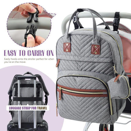 Tuwubi Diaper Bag Backpack, Baby Essentials Travel Tote Bag