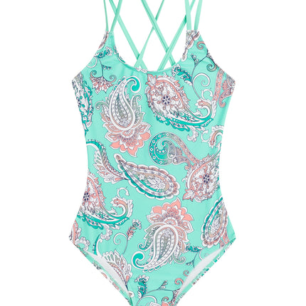 Kanu Surf Girls' Reese UPF 50 Beach Sport Criss-Cr