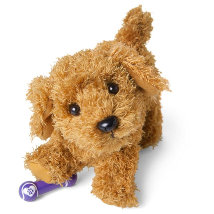 American Girl Truly Me 18-inch Doll Pet Daffodil Doodle Dog with Magnetic Mouth to Hold Her Barbell Toy, For Ages 6+