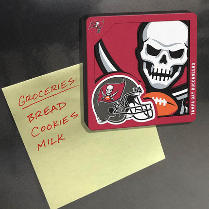 YouTheFan NFL Tampa Bay Buccaneers 3D Logo Series Magnets