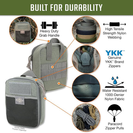 Maxpedition Gear Beefy Pocket Organizer, Foliage Green