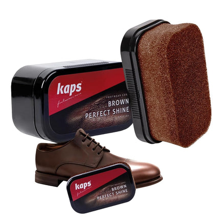 Shoe Polish Sponge Gives Instant Gloss, For Leathe