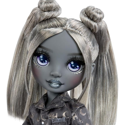 Rainbow High Shadow High Girl's Night - Luna Madison - Greyscale 28cm Fashion Doll, Grey Hair & Outfit with Accessories and Comb - for Collectors & Children Ages 4+