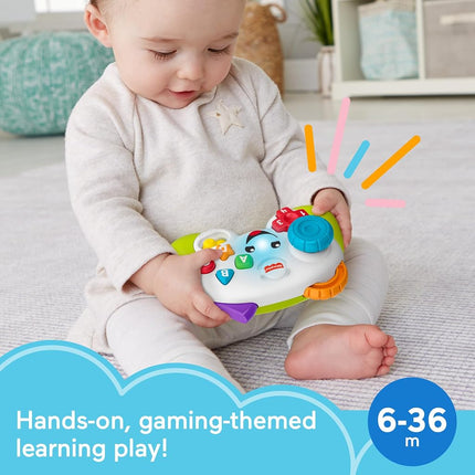 Laugh & Learn Baby & Toddler Toy, Game & Learn Controller Pretend Video Game with Music & Lights for Ages 6+ Months