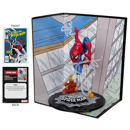 McFarlane Marvel Spider-Man 1:10th Scale Collectible with Scene (The Amazing Spider-Man #302) Toys