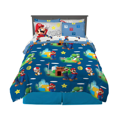 Franco Super Mario Bros. Kids Bedding Super Soft C