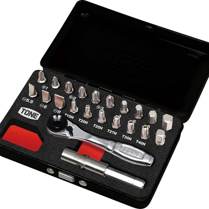 Tone BRS20MBK Bit Ratchet Set, Bit Insertion & 0.2