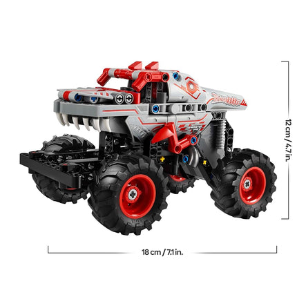 LEGO Technic Monster Jam ThunderROARus Pull-Back Truck Toy - Vehicle Building Set for 7+ Year Old Boys & Girls Who Love Creative Play - Gift Idea 42200
