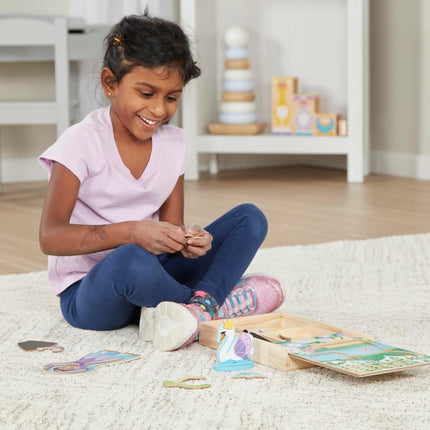 Melissa & Doug MELARQT Melissa and Doug Set de juego magnético para vestir bailarinas/hadas