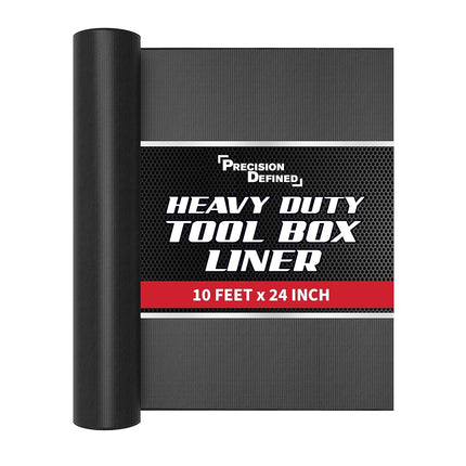 Precision Defined Tool Box Liner 10 ft x 24" Black