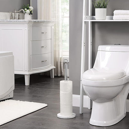 SunnyPoint Elite Heavy Weighted Sturdy Spare Toilet Paper Roll Holder Storage Stand