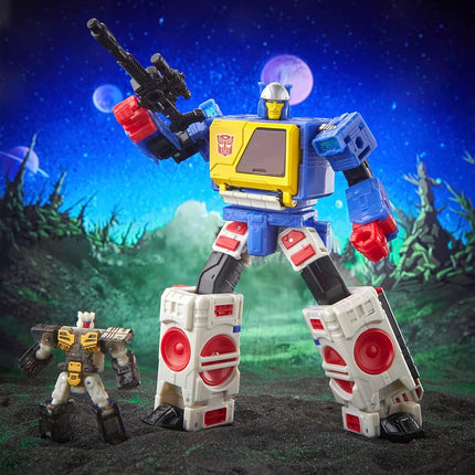 Transformers Legacy Evolution Voyager Twincast and Autobot Rewind 17.5 cm Action Figures