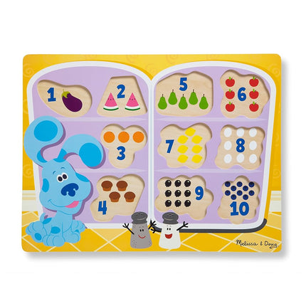 Melissa & Doug Blue's Clues & You! Wooden Chunky Puzzle - Fridge Food, Multicolor, 33024