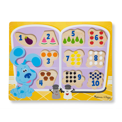Melissa & Doug Blue's Clues & You! Wooden Chunky Puzzle - Fridge Food, Multicolor, 33024