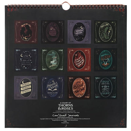 ConQuest A Court of Thorns and Roses Velaris 2027 Monthly Wall Calendar