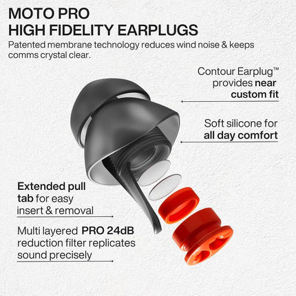 EarPeace PRO Ear Plugs - High Fidelity Earplugs for Concerts, Music, Motorcycles and Airplanes - Next Generation Noise Reduction for Performing Artists, Crew, Riders, Live Entertainment Professionals
