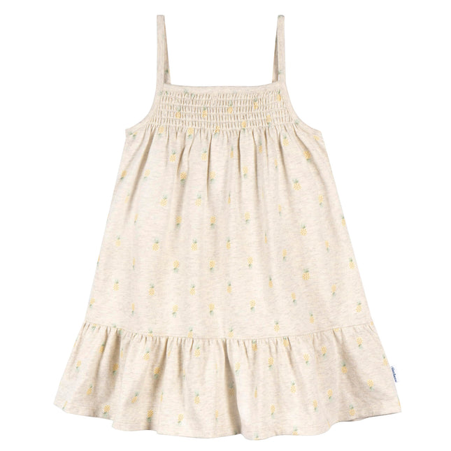 Gerber Girls Toddler Short-Sleeve and Sleeveless Dress Set, Fruit, 5T