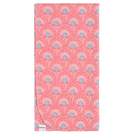 Gerber Unisex Baby 100% Cotton Flannel Receiving Blankets 30x30 Inches (Pack of 4), Animal Geo Girl, One Size