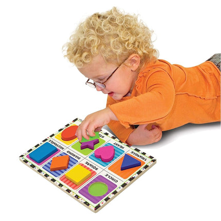 Melissa & Doug Shapes Chunky Puzzles, Multicolor,OSFA,3730