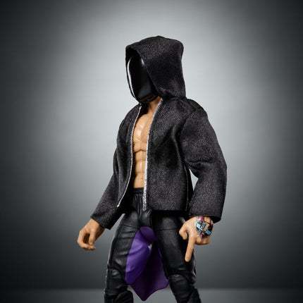 Mattel WWE Elite Action Figure & Accessories, 6-inch Collectible Finn Balor with 25 Articulation Points, Life-Like Look & Swappable Hands, HTX33