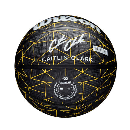 WILSON Caitlin Clark Repetition Basketball - Black/Yellow, Size 5-27.5"