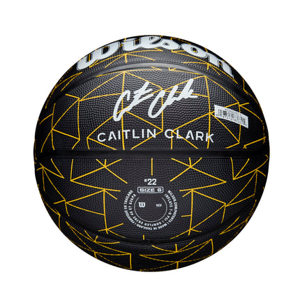 WILSON Caitlin Clark Repetition Basketball - Black/Yellow, Size 5-27.5"