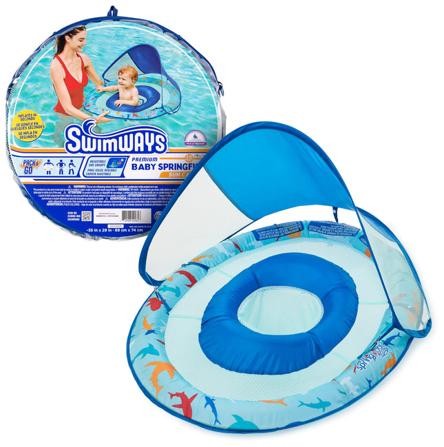 Swimways Baby Spring Float, Baby Pool Float with C