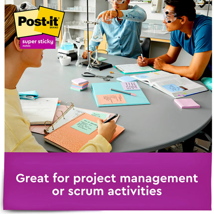 Post-it Notas Adhesivas Recicladas 76 mm x 76 mm 5 Blocs 2 Notas Adhesivas Colección Bali Colores Pastel (Lavanda, Albaricoque, Azul, Rosa, Menta) Papel 30% Reciclado (654-5SSNRP)