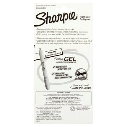 HIGHLIGHTER ASST COLR4PK