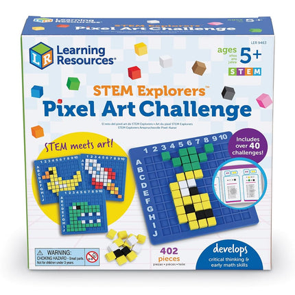 Learning Resources STEM Explorers Pixel Art Challenge, Ages 5+, STEM Toys for Kids, Coding Basics, STEAM Activities, Gifts for Kids