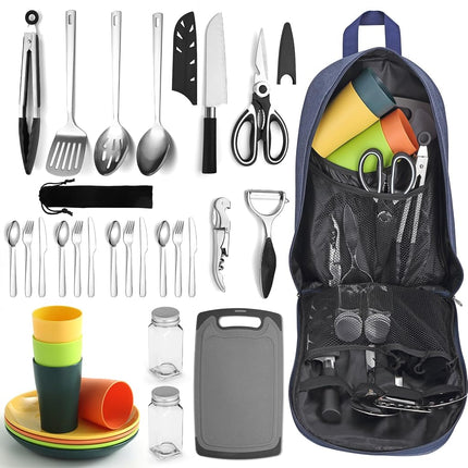 Berglander Portable Camping Cookware Set 23 Pieces