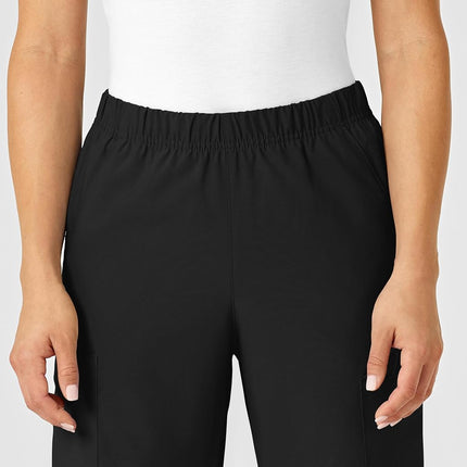 WonderWink Unisex's Multi-Cargo Medical Scrubs Pants, Black, Medium