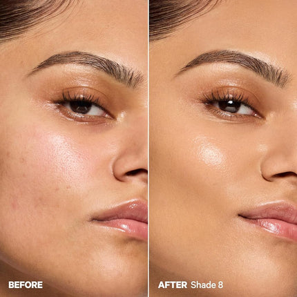 Milk Makeup Hydro Grip Hydrating Gel Skin Tint – 12HR Lightweight Buildable Coverage with Hyaluronic Acid for Natural Dewy Finish – Non-Comedogenic – 8 Medium w/Neutral to Warm Undertones, 1oz