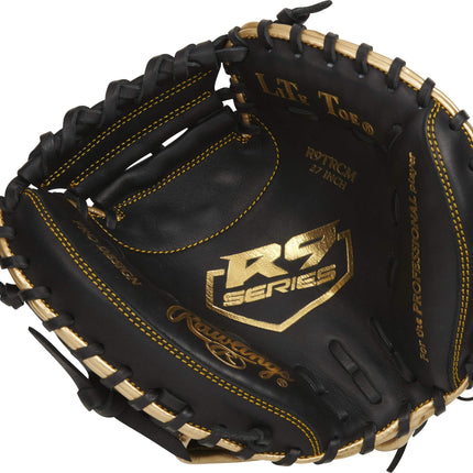 Rawlings | R9 Baseball Catcher's Training Mitt | 27" |1-Piece Solid Web | Right Hand Throw