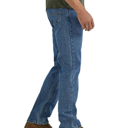Wrangler Mens Classic Regular Stonewash Mid 36W / 30L