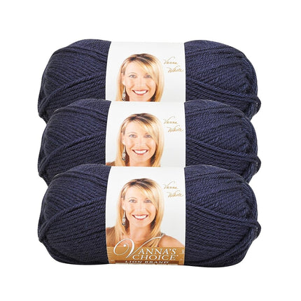 Lion Brand Yarn 860-110 Vanna's Choice Wool 3 Ball