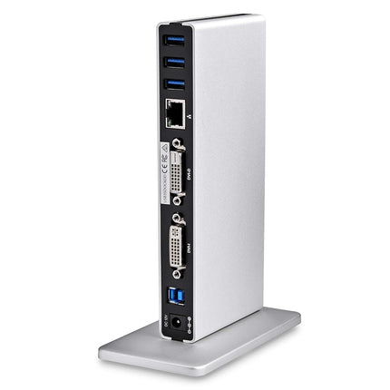 StarTech USB-A Dual DVI Dock, VGA & HDMI Adapters, 5x USB 3.0, GbE, Audio
