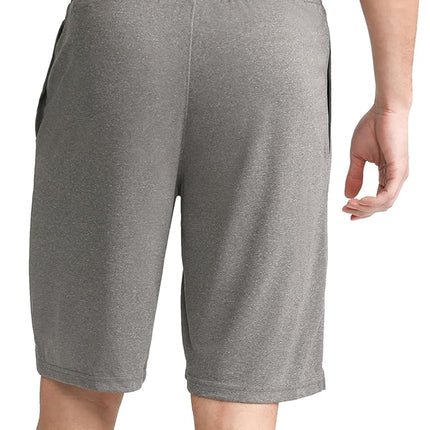 Champion Men’s 9” Lounge Shorts, Standard Fit, Lightweight, Available in Regular and Big & Tall, Granite Heather - C Patch Logo, XX-Large Tall