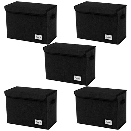 YNSZAS 5 Pack Comic Book Storage Boxes, 15.8" X 7.