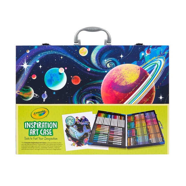 CRAYOLA Inspiration Art Case Coloring Set - Tie-Dye (140ct), Art Supplies Set For Kids, Drawing Kit, Travel Gift for Girls & Boys, Ages 5+