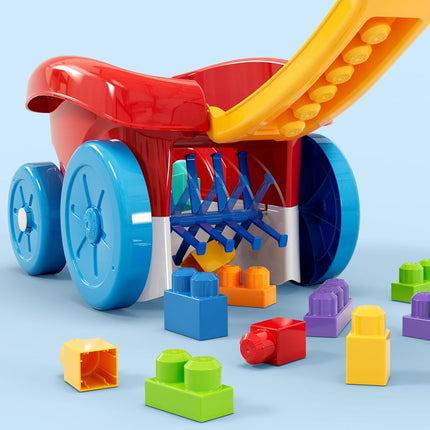MEGA BLOKS First Builders Toddler Building Toy with 20 Pieces and Built-In Storage Collectible Blocks, Red, Children 1 Year and Up