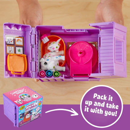 CRAYOLA Scribble Scrubbie Pets Tattoo Shop, Toy Pet Playset, Gift for Kids, Age 3, 4, 5, 6