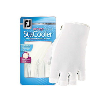 FootJoy Womens StaCooler Sport Golf Gloves - White