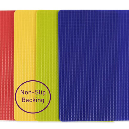 Dexas Heavy Duty Grippmat Flexible Cutting Board Set of Four 8 x 11 inches